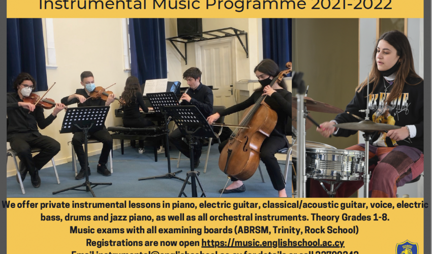 Instrumental Music Programme 2021-22